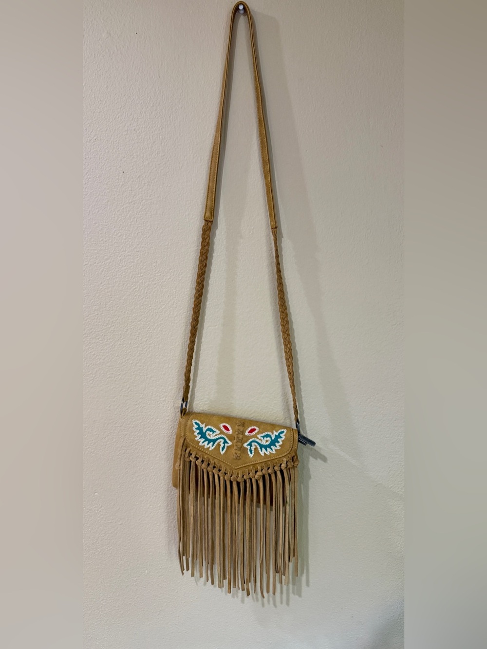 Wrangler Genuine Leather Fringe Crossbody Bag - Picture 2 of 15